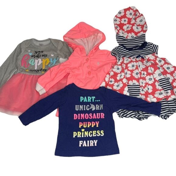 Carters Gerber and Offspring Girls 5 Piece Bundle - Picture 1 of 12